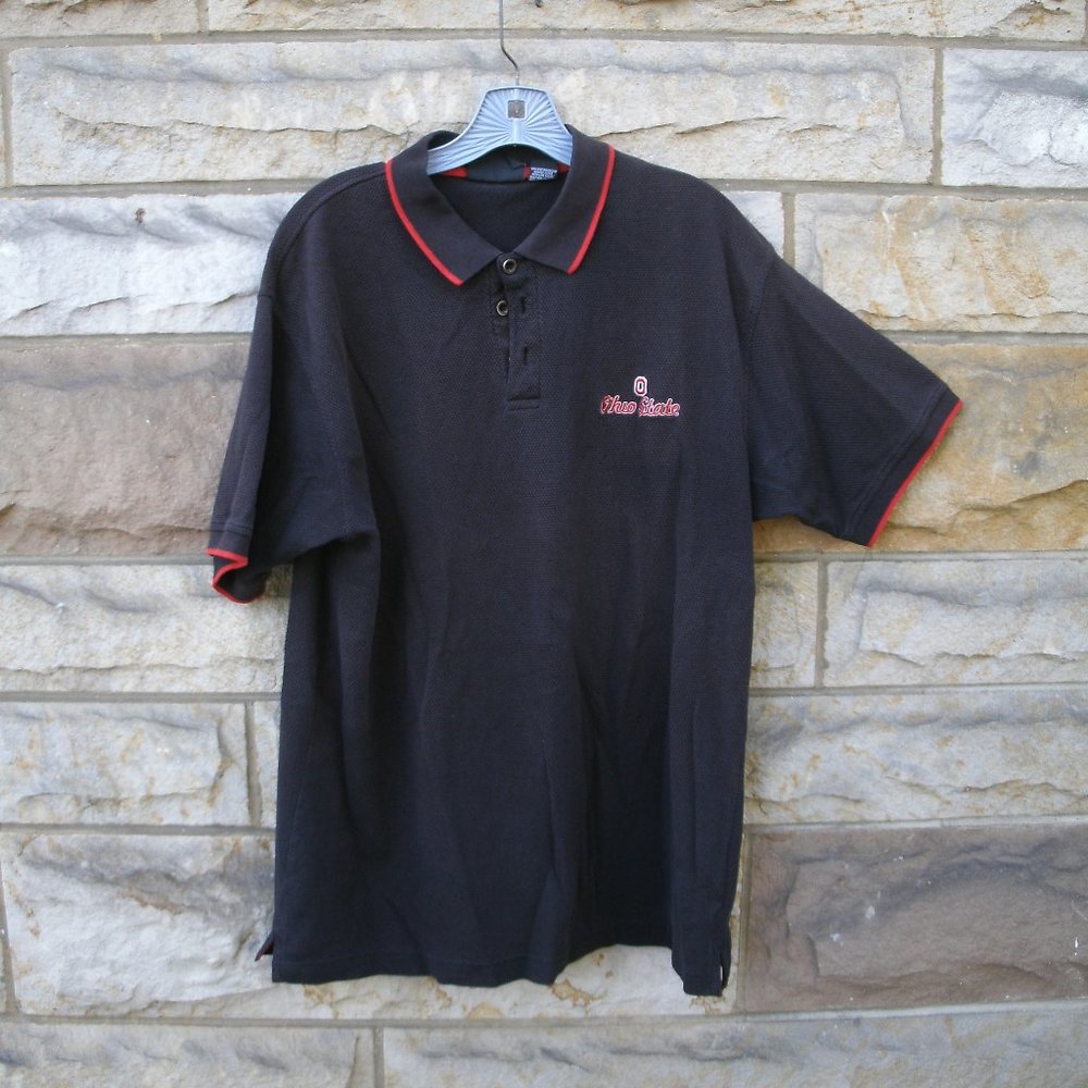 Ohio State University Black Polo Shirt Size XL